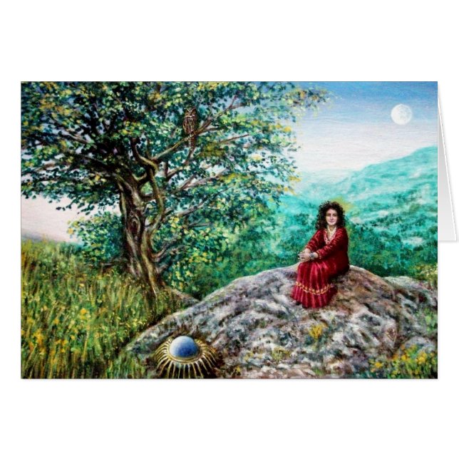 MAGIC TREE / Dawn In Green Wood and Lady in Red (Front Horizontal)