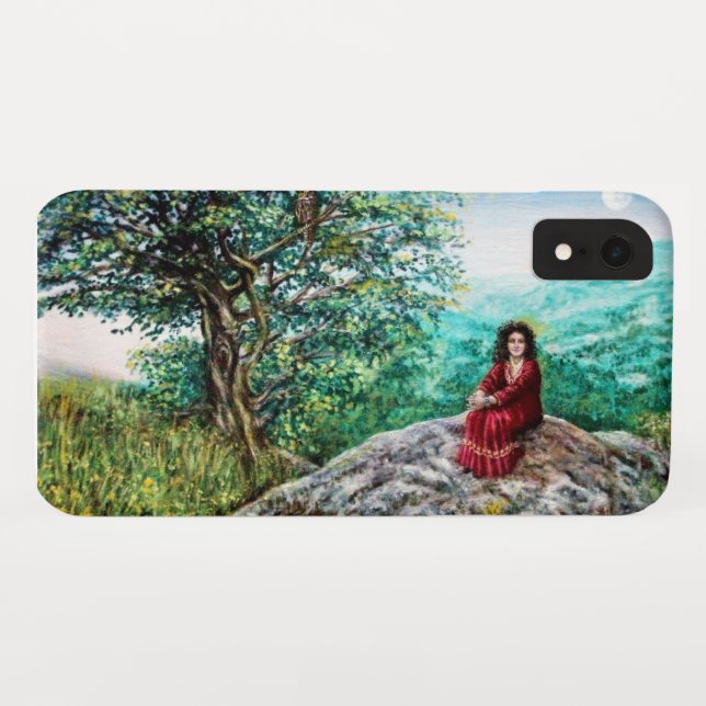 MAGIC TREE / Dawn In Green Wood and Lady in Red Case-Mate iPhone Case (Back (Horizontal))