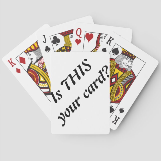 magic trick cards (Back)