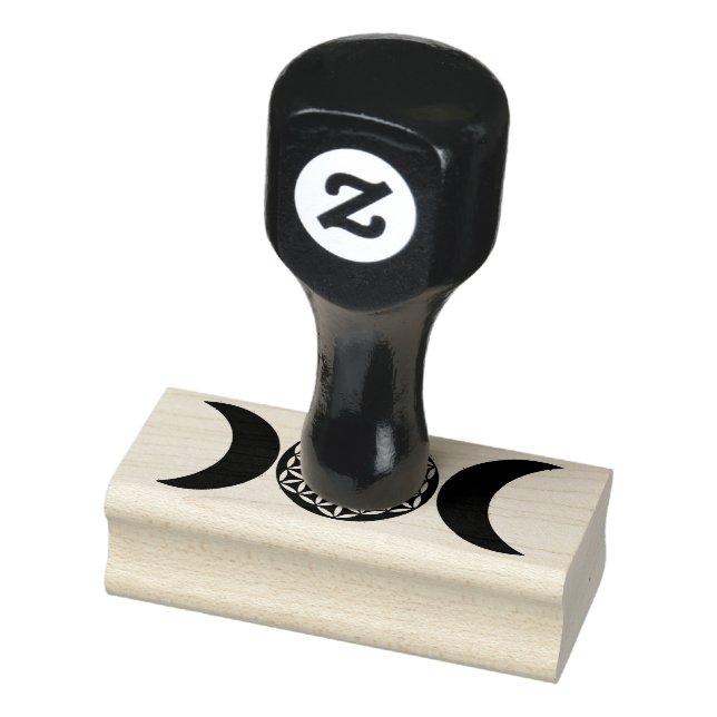 Magic Triple Moon - Spirit Flower Of Life 1 Rubber Stamp (Stamp)