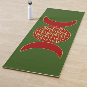Magic Triple Moon - Spirit Flower Of Life 1 Yoga Mat