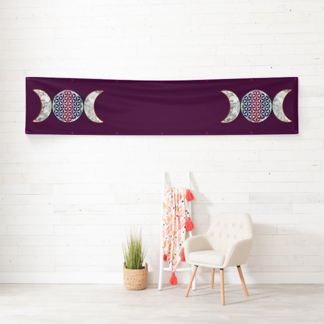 Magic Triple Moon - Spirit Flower Of Life 2 Banner (Insitu)