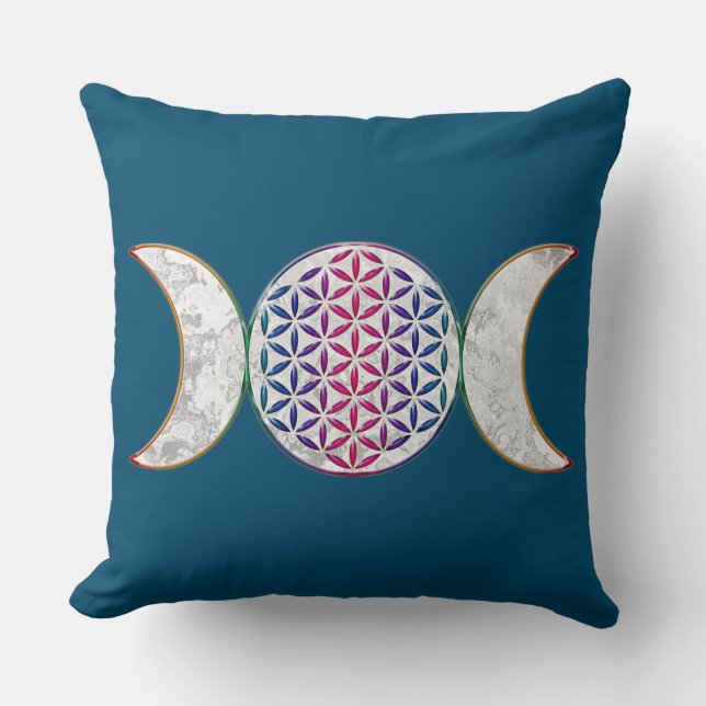 Magic Triple Moon - Spirit Flower Of Life 2 Cushion (Front)