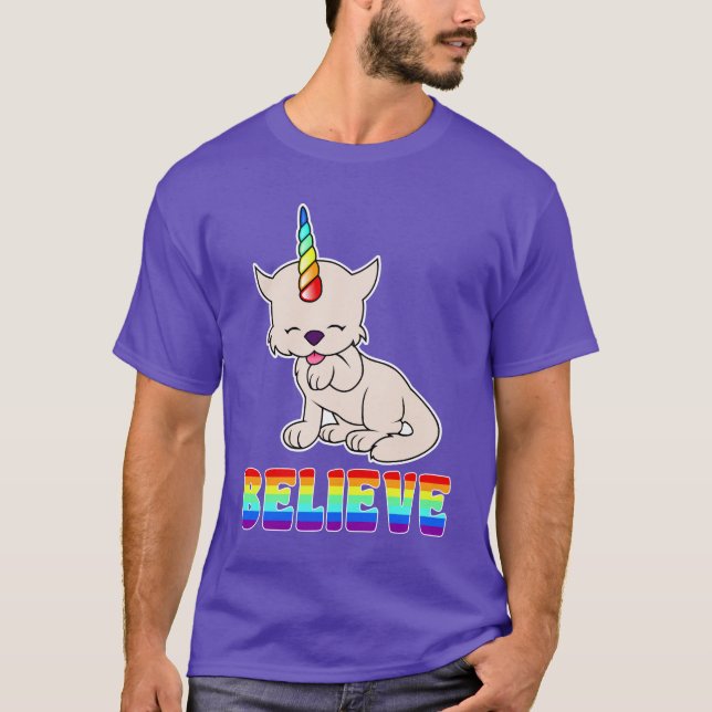 Magic Unicorn Cat = Kittycorn T-Shirt (Front)