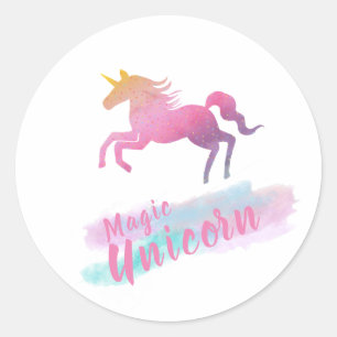 Magic Unicorn Classic Round Sticker