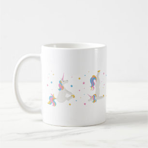Magic Unicorn doing yoga Coffee Mug