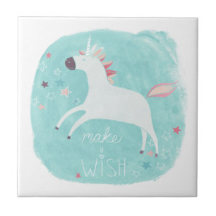 Magic Unicorn Squad - Make a Wish Ceramic Tile