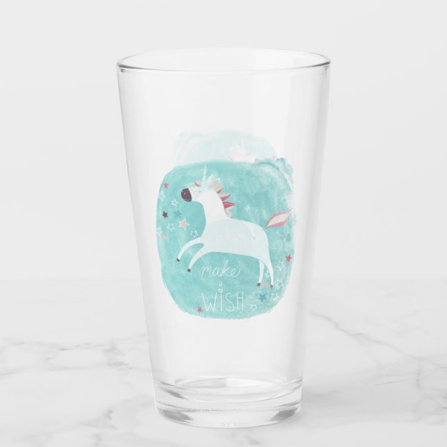 Magic Unicorn Squad - Make a Wish Glass (Front)
