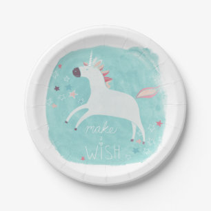 Magic Unicorn Squad - Make a Wish Paper Plate
