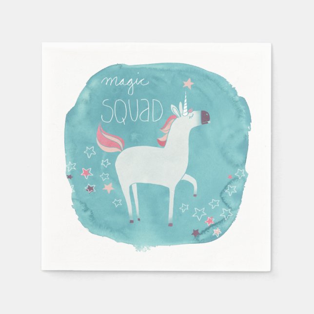 Magic Unicorn Squad Napkin (Front)