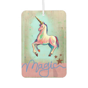 Magic unicorn throw pillow car air freshener