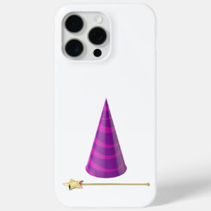 Magic wand and a cone hat iPhone 15 pro max case
