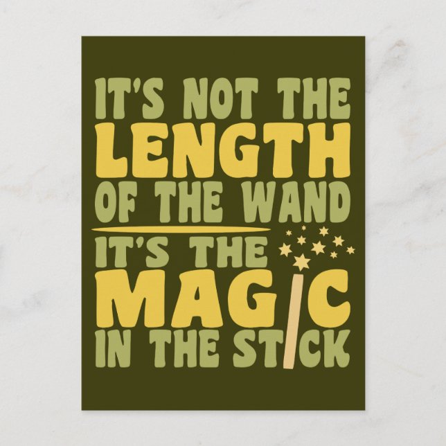 MAGIC WAND custom postcard (Front)
