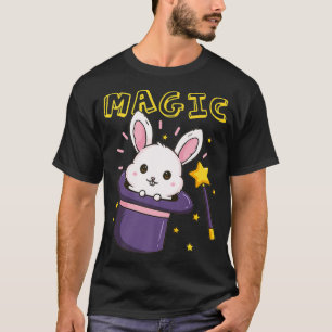 Magic Wand Magician Rabbit Hat Premium  T-Shirt
