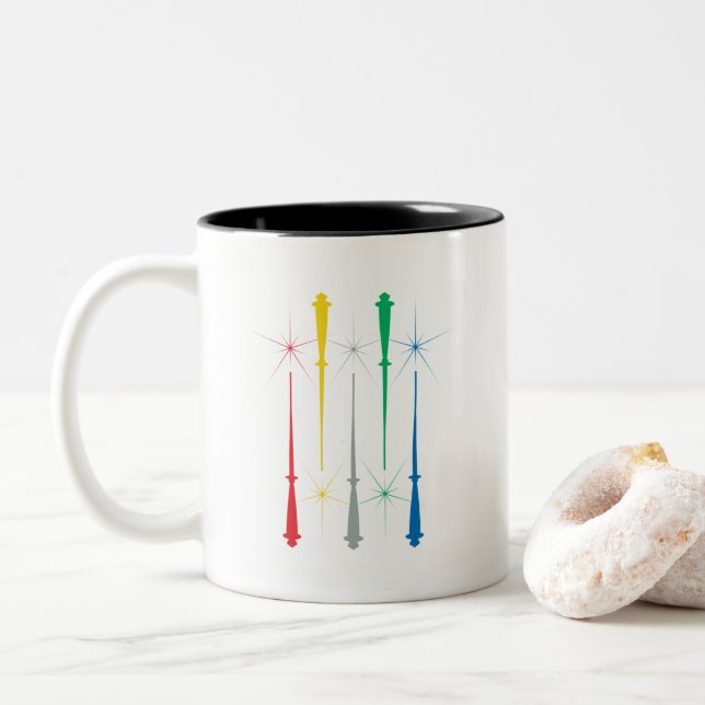 Magic Wands Mug 11oz. Black (With Donut)