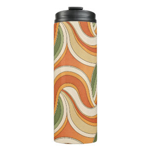 Magic Waves Pattern Thermal Tumbler