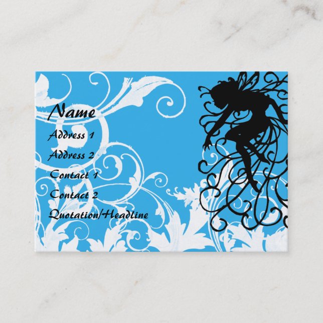 Magic White Garden -  Customised Business Card (Front)