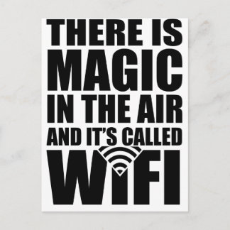 Magic wifi postcard