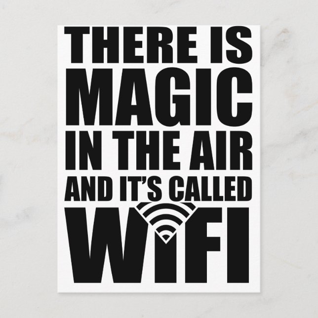 Magic wifi postcard (Front)
