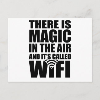 Magic wifi postcard