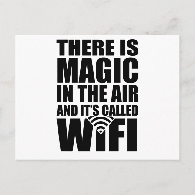 Magic wifi postcard (Front)