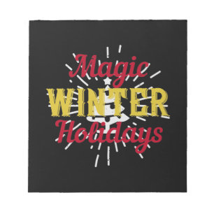 Magic Winter Holidays Notepad