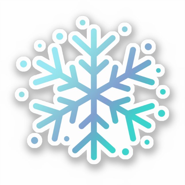 Magic winter snowflake Sticker (Front)