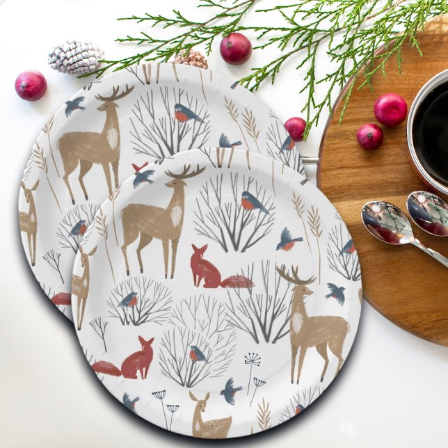 Magic Winter Wonderland Paper Plate (Creator Uploaded)