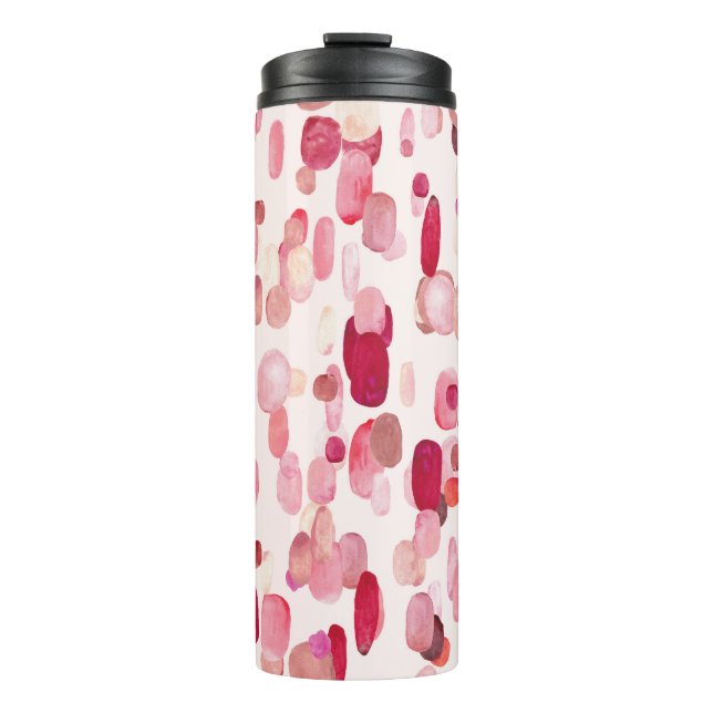 Magic witch, vintage seamless pattern. thermal tumbler (Front)