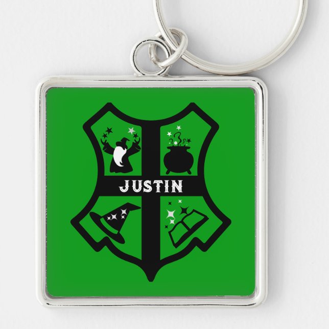 Magic Wizard Gift Key Ring (Front)