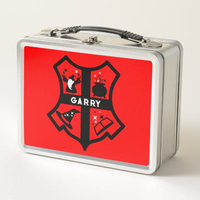 Magic Wizard Gift Metal Lunch Box (Front)