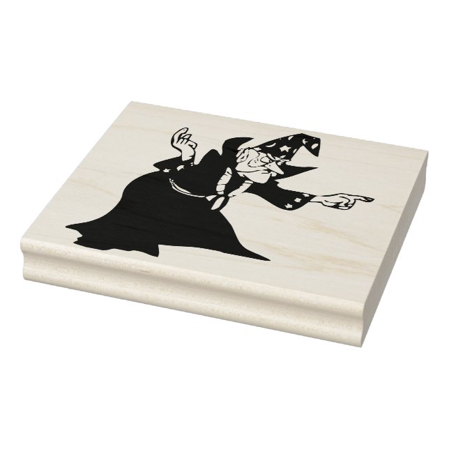 Magic wizard silhouette art stamp (Stamp)