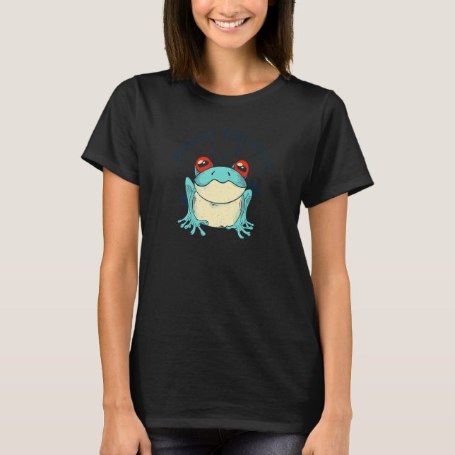 Magic Worker Frog Psychedelic Animal T-Shirt (Front)