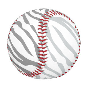 Magic Zebra Stripes Click to Customise Grey Colour Baseball