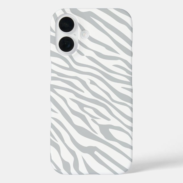 Magic Zebra Stripes Click to Customise Grey Colour Case-Mate iPhone Case (Back)