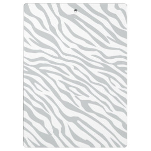 Magic Zebra Stripes Click to Customise Grey Colour Clipboard