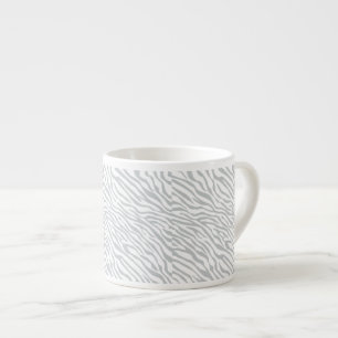 Magic Zebra Stripes Click to Customise Grey Colour Espresso Cup