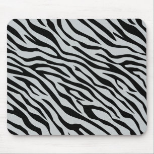 Magic Zebra Stripes Click to Customise Grey Colour Mouse Pad