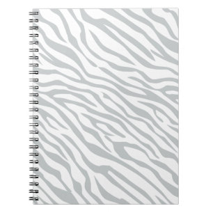 Magic Zebra Stripes Click to Customise Grey Colour Notebook