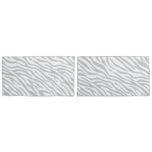 Magic Zebra Stripes Click to Customise Grey Colour Pillowcase