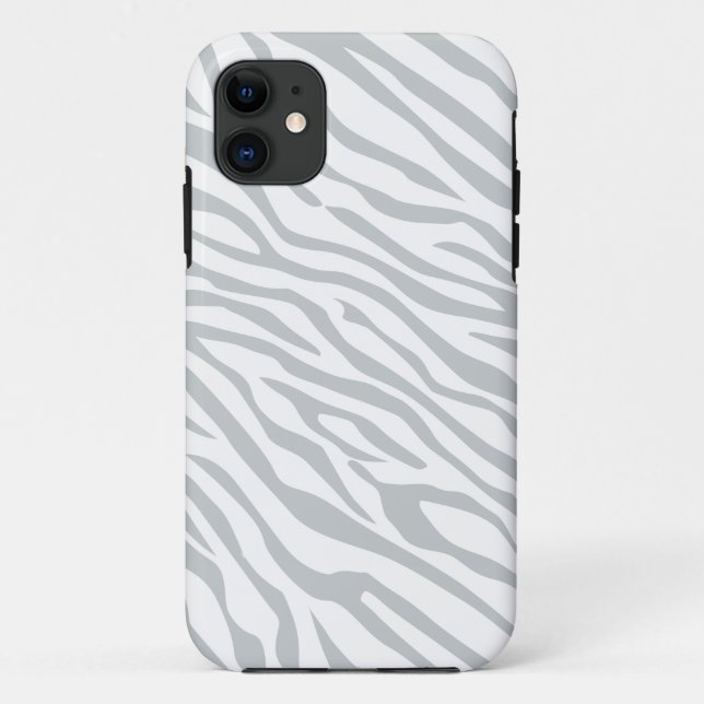 Magic Zebra Stripes Click to Customize Gray Color Case-Mate iPhone Case (Back)