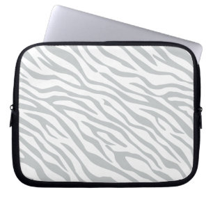 Magic Zebra Stripes Click to Customize Grey Color Laptop Sleeve