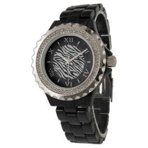 Magic Zebra Stripes Dial Click to Customise Grey Watch