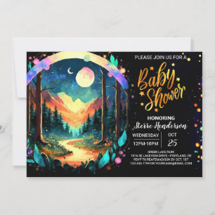 Magical Adventure Awaits Boho Baby Shower Invitation