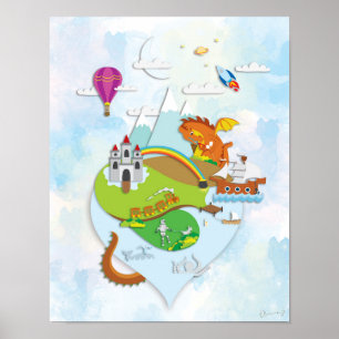 Magical Adventure Island Poster (no Text)