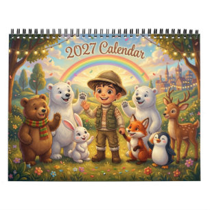 Magical Alphaland 2027 Wall Calendar Room Deco