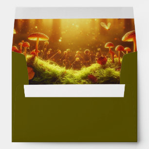 Magical Amber Forest Fairytale Wedding  Envelope