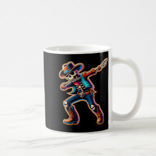 Magical and Funny Cowboy Cowboy Dabbing Skeleton Coffee Mug