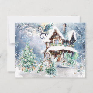 Magical and Whimsical Christmas Fairy Card