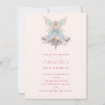 Magical Angel Fairy Pastel Colours Birthday